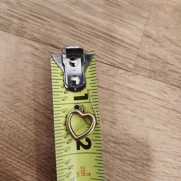 MOM Jordan Sterling Silver Pierced Earrings 925 Dangle Heart Gold Tone - Picture 2 of 4